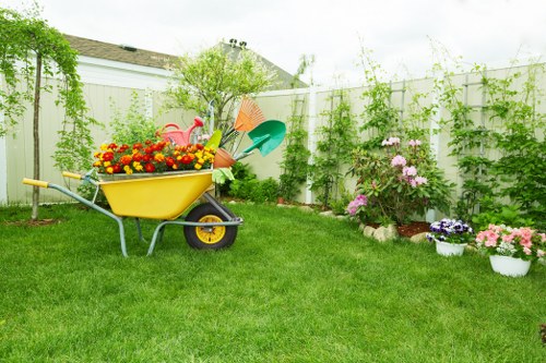 Heavy garden waste being removed from a Northumberland Heath garden